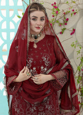 Pehchaan By Pakdaman Embroidered Chiffon 3 Piece Unstitched Suit PDF24PFC D-1064